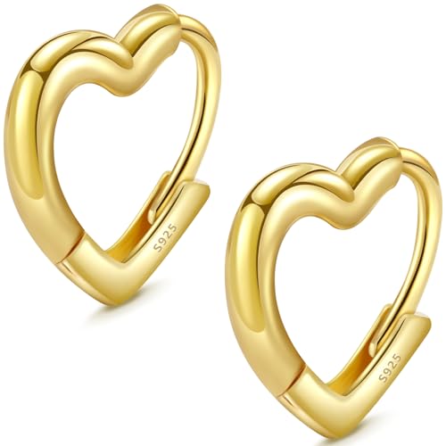  Hoops Vergoldet Klein Huggie Hypoallergen Earrings for Women Schmuck Geschenke für Frauen Mutter