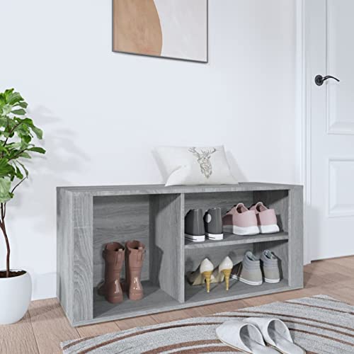 Gmpeccable Stauraum Schuhorganizer Schuhaufbewahrung Stauraum Schrank Shoe Rack Holzschrank für Eingang Flur Praktische Elegante Design