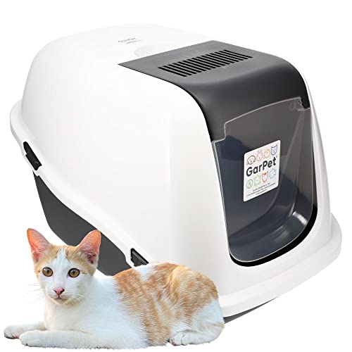  Deckel Aktivkohlefilter   Haube kippbar   extrahohe Unterschale große XXL 60 Katzen WC Hauben Toilette