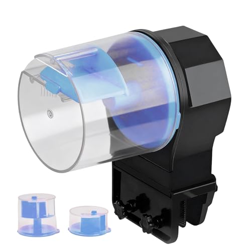 Bexdug Batteriebetriebener Kompakter Futterspender Urlaubsfutterautomat   Für Zierfischeöten Kleines Urlaub Haus Schule