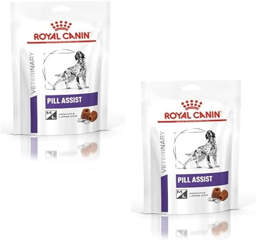 Royal Canin Veterinary Pill Assist Medium Large Dog Doppelpack 2 x 224 g Formbare Krokette zur Verabreichung von Medikamenten bei adulten Hunden mittelgroßer und großer Rassen