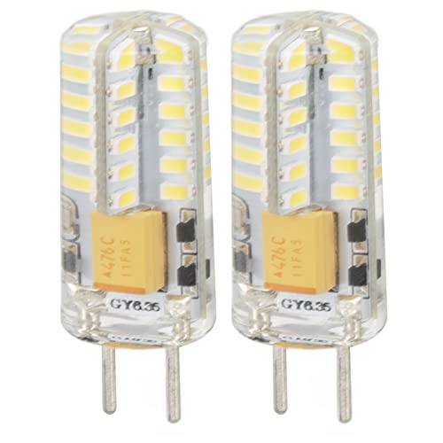 Tnfeeon Premium GY6.35 LED LED 48 6000K 3W PAS Flirt -Lampe für die Leichte Wandtabelle 2PCS