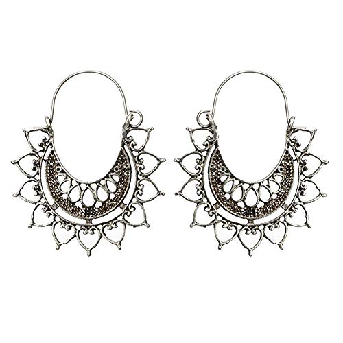 Spinnennetz Ohrring halbrundes Muster Legierung für Dekoration Geburtstag Valentinstag Hochzeit Party Schmuck Zubehör Silber