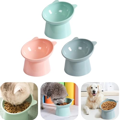 landscape lights2K 3-Stück Katzennapf Erhöht Katzennapf Fressnapf Mit 15 Neigung Design Anti-Erbrechen Katzen Futternapf Nackenschutz Napf Für Katzen Und Haustiere