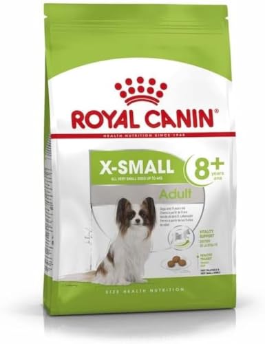 Royal Canin X-Small Adult 8 3 kg Trockenfutter für sehr kleine Hunde ab dem 8. Lebensjahr Zur Unterstützung des Darms der Vitalität und der Harnwege Besonders schmackhaft