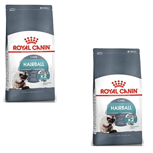 Royal Canin Hairball Care Doppelpack 2 x 400 g Trockenfutter für ausgewachsene Katzen Empfohlen für Reduzierung von Haarballen Zur Stimulierung der Darmpassage