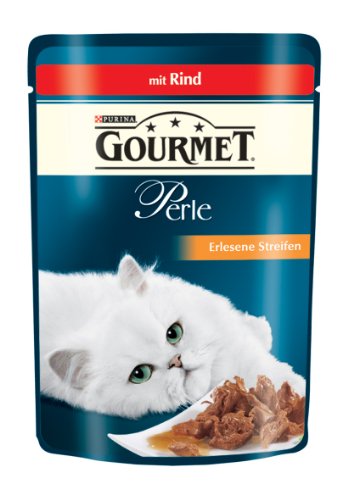 Gourmet Perle Katzenfutter mit Rind 1er Pack 1 x 85 g