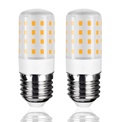 Karyoosi 2er E27 LED Lampe 7W ersetzt 60W Glühbirne 800 Lumen E27 LED Leuchtmittel Warmweiß 3000K Flimmerfrei Nicht Dimmbar für Wohnzimmer Schlafzimmer Esszimmer Deckenlampen und Stehlampen