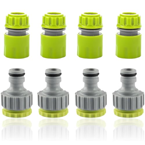 8 Stk Gartenschlauch Anschluss Schlauchanschluss Wasserhahn mit 4 Stk 1 2 Zoll 3 4 Zoll 2 In 1 Hahnverbinder 4 Stk 1 2 Zoll Zwei Wege Kupplung Wasseranschluss Garten Gartenschlauch Anschluss Set