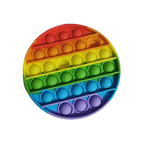 SHATCHI Geometrische Tier-und Apfel-Formen Pop-Up-Spielzeug aus Silikon zum Stressabbau Angst Autismus spezielle Bedürfnisse Quetschwerkzeuge für Kinder und Erwachsene Regenbogenfarben