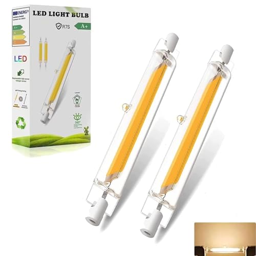 LVLIZHHO 118mm 118mm 20W für 200W Halogen Leuchtmittel Glühbirne Warmweiß 3000K 2000LM 2PCS