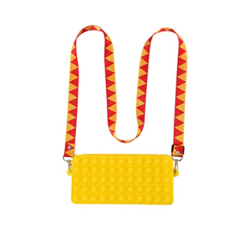 ZHYX Push Pop Pop Bubble Poppet Fidget Toys Antistress Popet Plopper Spielzeug Poppit Tasche F