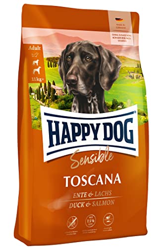 Happy Dog Supreme Sensible Toscana M 12 5 kg - Trockenfutter Geschmacksrichtung Ente Lachs