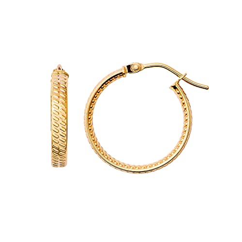 Xenox Damen 14K Gelbgold Creolen in goldfarben - XG14K6015G