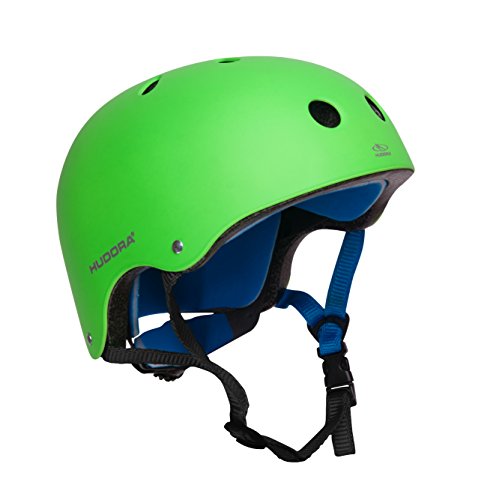 HUDORA 84108 - Skateboard-Helm Scooter-Helm grün Gr. 51-55 Skate Helm Fahrrad-Helm