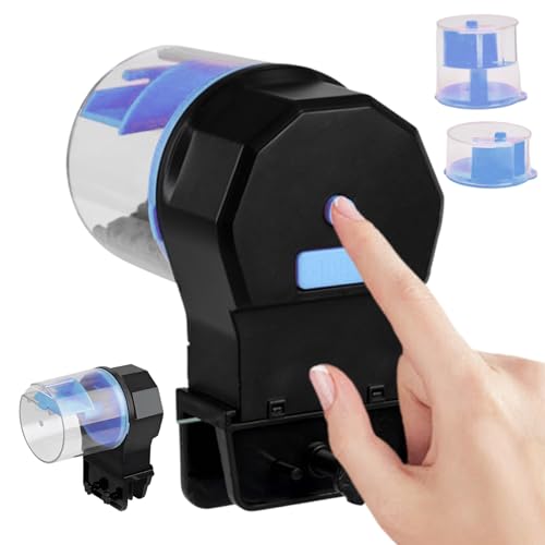 Automatischer Fischfutterautomat - Batteriebetriebener Futterspender - Intelligenter Urlaubsfütterer für Aquarium - Für Zierfische Schildkröten Kleines Aquarium Urlaub Haus Schule