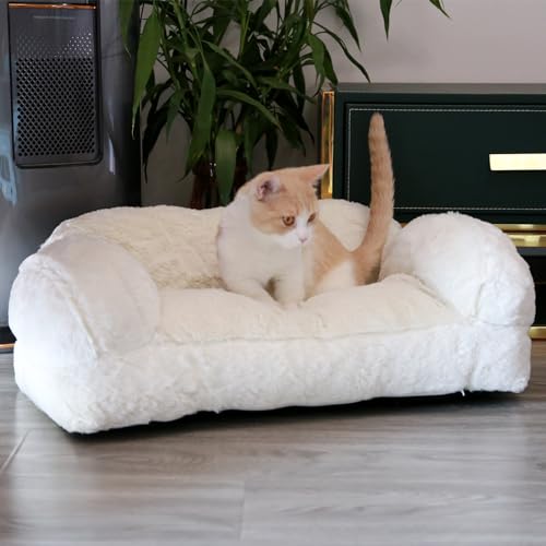 Asou Katzen-Couchbett Katzen-Couch Bett Katzensofa für kleine Katzen rutschfest Katzen-Couch Bett Katzenbett Haustier-Couch-Bett