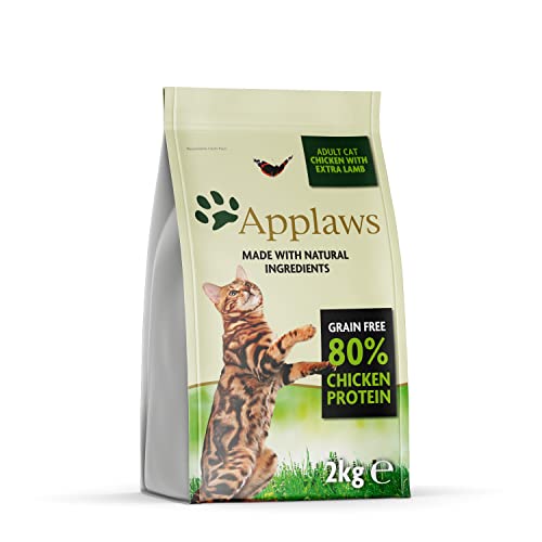 Applaws Complete and Grain Free Natural Dry Cat Food Chicken with Lamb for Adult Cats 2kg