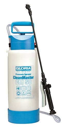 üher CleanMaster cm 50 5 L Reinigungssprüher Für Säuren Laugen Reinigungsmittel pH 2 12 Inkl. 0 5 m Verlängerungslanze Zur Gebäudereinigung