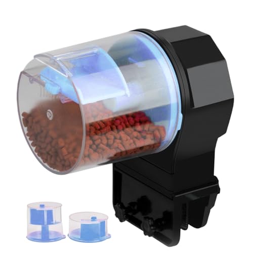 Pavsicgn Automatischer Fischfutterautomat Batteriebetriebener Zeitschalter Urlaubsfutterautomat Für Betta Schildkröte Aquarium Haustierhandlung Urlaub
