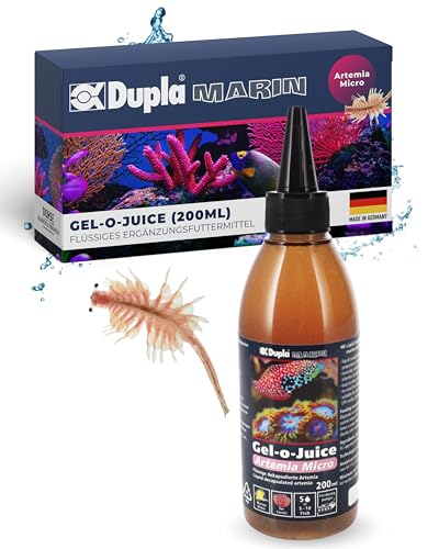 Dupla Marin Gel-o-Juice Artemia Micro I 200 ml I flüssiges Zooplankton-Konzentrat mit dekapsulierten Artemia I für gutes Fischwachstum und gesunde Korallen I nährstoffreiches Aquarienfutter