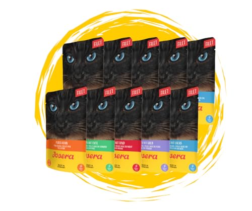 Josera Cat Filet Mixpaket 5 Sorten PB 10 x 70g Nassfutter
