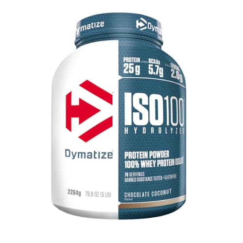 Dymatize ISO 100 Hydrolyzed Chocolate Coconut 2264g - Whey Protein Hydrolysat Isolat Pulver