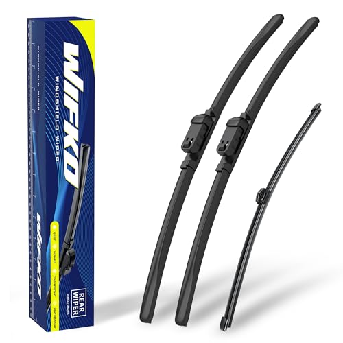 Wifko Scheibenwischer Kompatibel für AUDI Q2 Wischerblätter Vorne Hinten Set Frontscheibenwischer und heckscheibenwischer Auto Scheibenwischer Set für Frontscheibe und Heckwischer