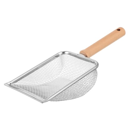 ibasenice Reptilien Streuschaufel mit Ergonomischem Griff Langlebige Schaufel für Terrarium Zubehör zur von Reptilienkot und Abfällen Praktischer Halter für