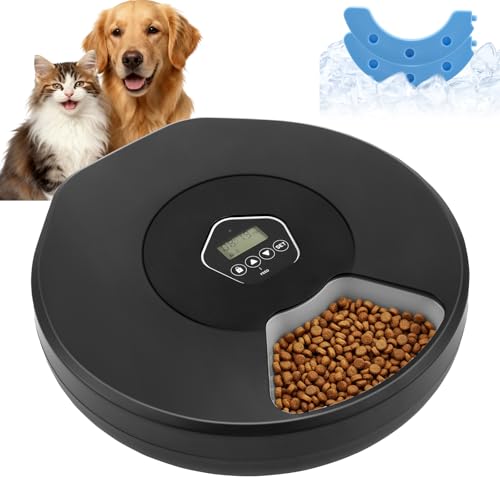 Futterautomat Katze Nassfutter Mit Programmierbarem Timer Und Kuehlung Kabelloses Design 5 Mahlzeiten Bis Zu Je 330g Nassfutterautomat Für Katzen Und Kleine Hunde