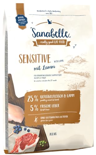 Sanabelle Sensitive mit Lamm Katzentrockenfutter für ernährungssensible Katzen 6 x 400 g