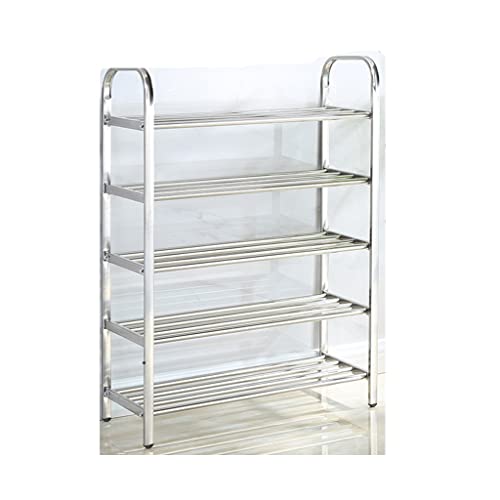  Edelstahl Demontage Aufbewahrung Schuhschrank 5 lagige Aufbewahrung geeignet für Türöffnungen Größe 39 4 9 1 32 3 Zoll Shoe Rack