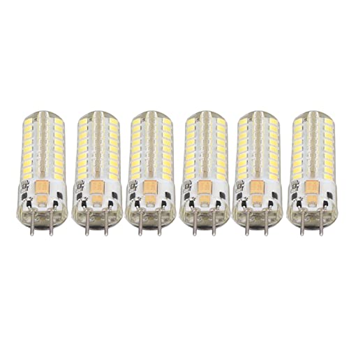 LED Mais Glühbirne 6 Stück 7W AC DC12V LED Birne GY6.35 Lampenfassung 700lm 72 LEDs 360 Grad LED Mais Glühbirne für Pendelleuchten Decke LED Birnen Weiß 6000K
