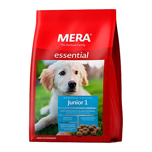 MERA essential Junior 1 Hundefutter trocken für Welpen Trockenfutter mit Geflügel Protein gesundes Futter für junge Hunde ohne Weizen 12 5 kg