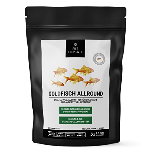 FIVE ELEMENTS Goldfisch Allround 1 4 kg qualitatives Alleinfutter für Goldfische mit wertvollen Vitaminen wenig Phosphat