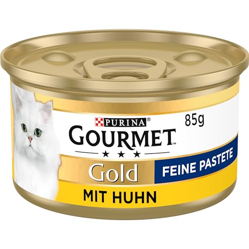  PURINA Gold Feine Pastete Katzenfutter nass mit Huhn 12er Pack 12x 85g