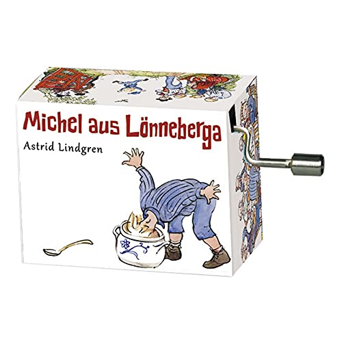 Fridolin Michel aus Lönneberga Spieluhr Minidrehorgel Michl war ein Lausejunge - Braun - Cuckoo Clock - Uhr