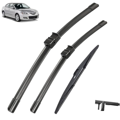 Vorne und Hinten Wischer Set Für Mazda 3 BK 2004-2008 2005 2006 2007 beschichtet scheibenwischer klinge 21 19 14 Left hand drive