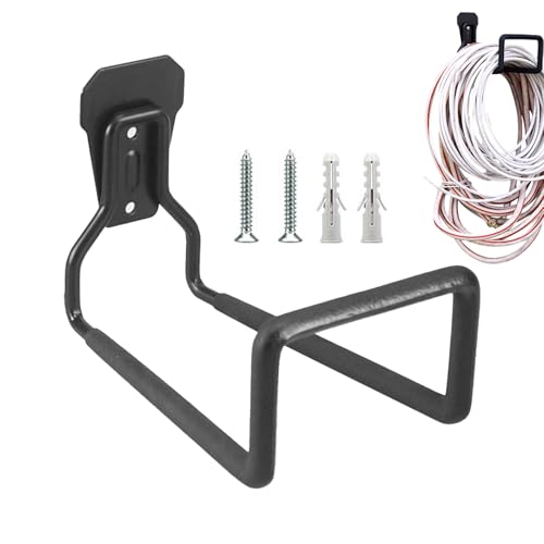 Gartenschlauchhalter Robuste Wandhalterung Für Wasserschläuche Outdoor-Schlauchhalter Eisen 420 G 77 Lb Kapazität Metall-Schlauchaufroller-Haken Für Hof Garage Und Terrasse