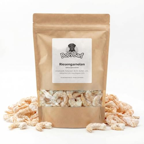 Riesengarnelen Gefriergetrocknet Premium Snack für Hund und Katze 100% natürlich frei von Zusätzen 25g