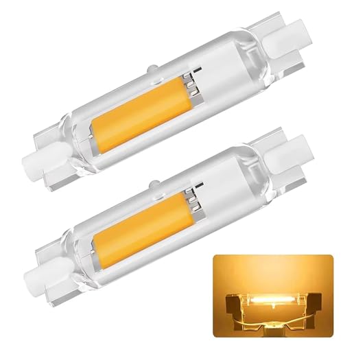 R7S LED 78mm Dimmbar 20W R7S LED Lampen Ersatz für 200W J78mm Halogenstab Warmweiß 3000K 2000LM Kein Flackern 360 Abstrahlwinkel Stab Leuchtmittel 2PCS