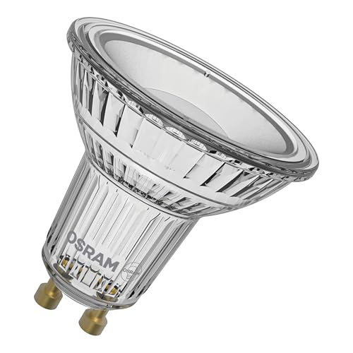 Osram LED-Spot Reflektor Superstar PAR16 80 dimmbar 2700 K warmweiß 6 9 W GU10 120 650 lm 15.000h für Spotbeleuchtung Flächenlicht Wohnräume