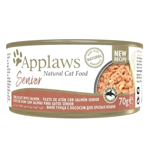 APPLAWS Cat Senior Dose ATUN und Lachs 24 x 70 g