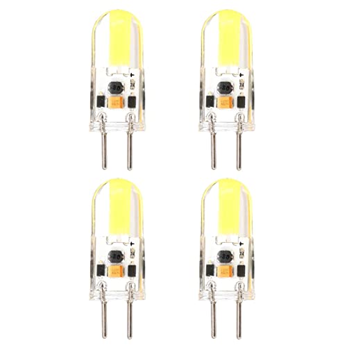 4 Stück LED Lampen 3W GY6.35 LED Birnen Warmweiß Kaltweiß 3000K 6000K 300LM Ersatz für 30W Halogenlampen AC DC 12V Kein Flackern Nicht Dimmbar 360 Lichtwinkel