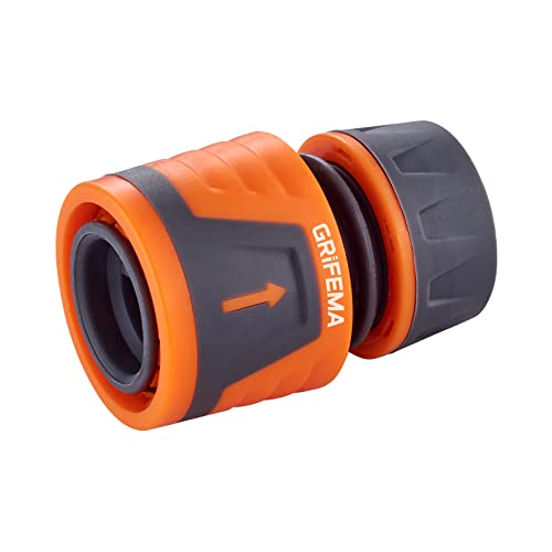 GRIFEMA GE1201 Garten Steckverbinder 13 1 2 15 5 8 Rutschfestem Gewindegriff Orange Klein