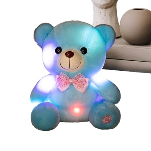 G n rique Leuchtendes Plüschtier niedlich bunt und glänzend Kuscheltier mit LED-Nachtlicht für und Mädchen Sofa Schlafzimmer Büro Haus Wohnzimmer Schlafzimmer