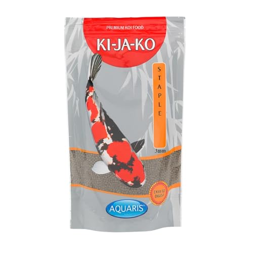 KI-JA-KO Staple Koi-Futter 3 kg 3 mm Schwimmende Pellets Ganzjahresnahrung mit Vitaminen Mineralien für optimale Gesundheit