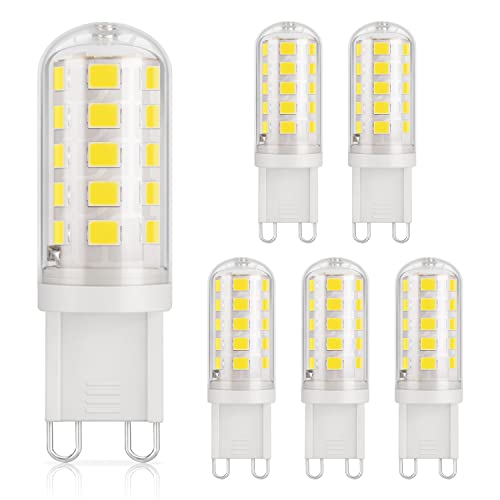 DiCUNO Lampe kaltweiß 6000K Leuchtmittel 3W entspricht 30W 40W Halogenlampe Glühbirne 410 Lumen kein Flackern nicht dimmbar Enegiesparende kleine Birne 6er Pack