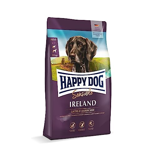 Happy Dog 03537 - Supreme Sensible Ireland Lachs und Kaninchen - Trockenfutter für ausgewachsene Hunde - 4 kg Inhalt