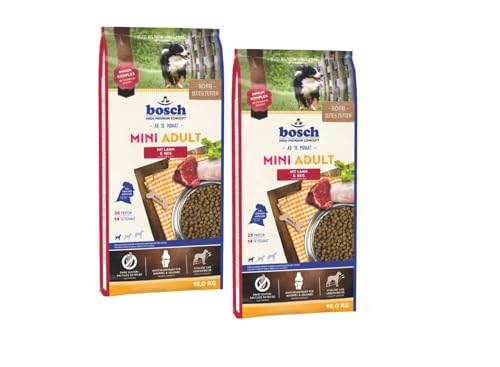 Bosch Mini Adult Lamm Reis 2 x 15kg Sparpaket Trockenfutter für Hunde